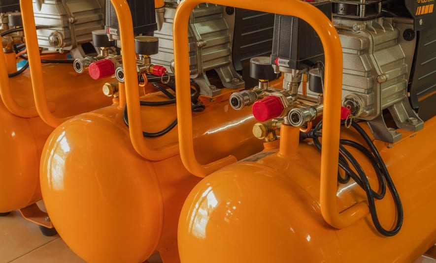 Orange Air Compressors — Air Compressors in Roma, QLD